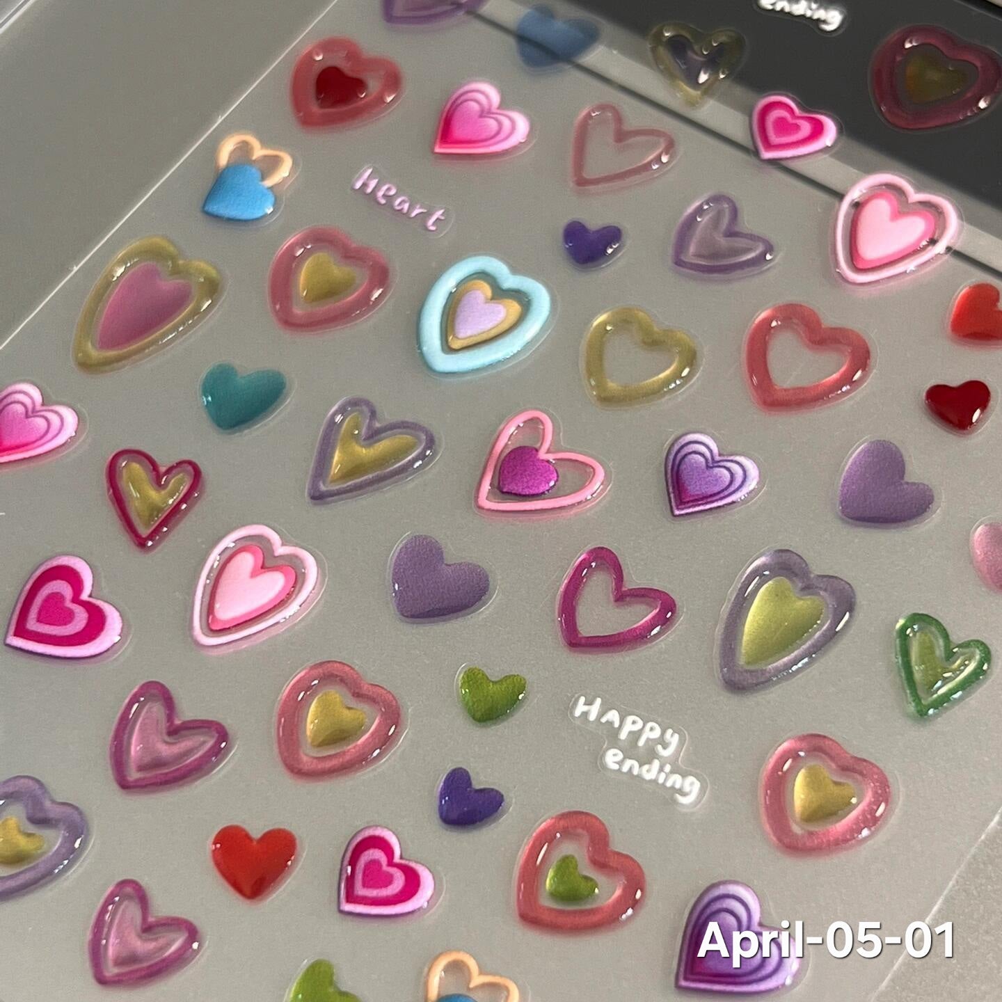 April26 set 05 - Decorative stickers X Nail stickers