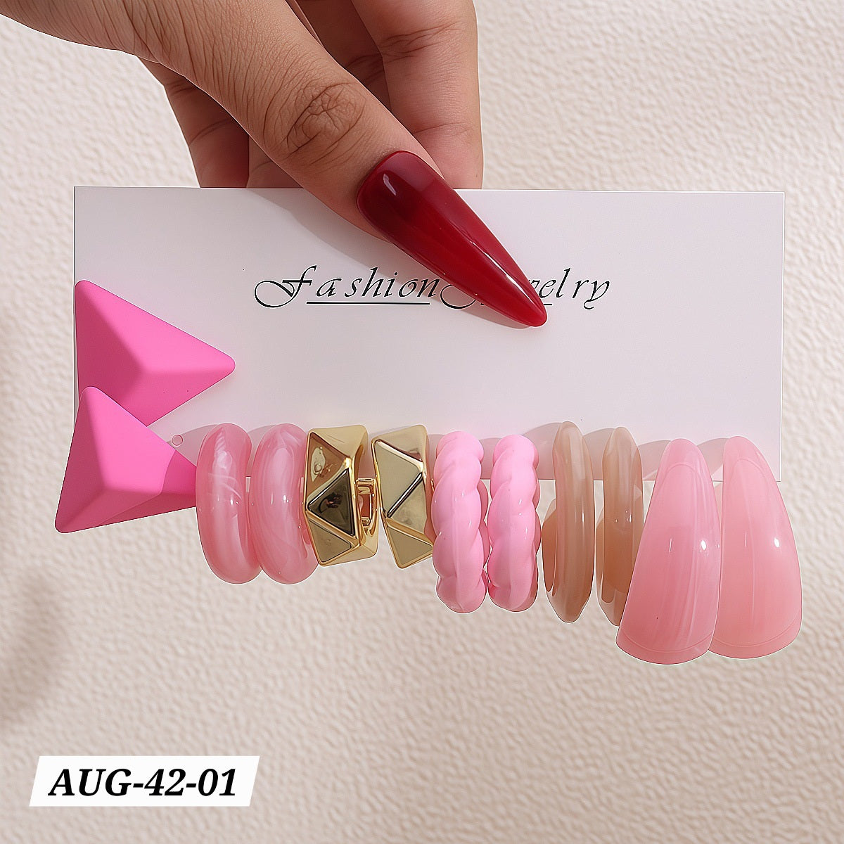 AUGUST26 SET 42 - Acrylic Earrings set