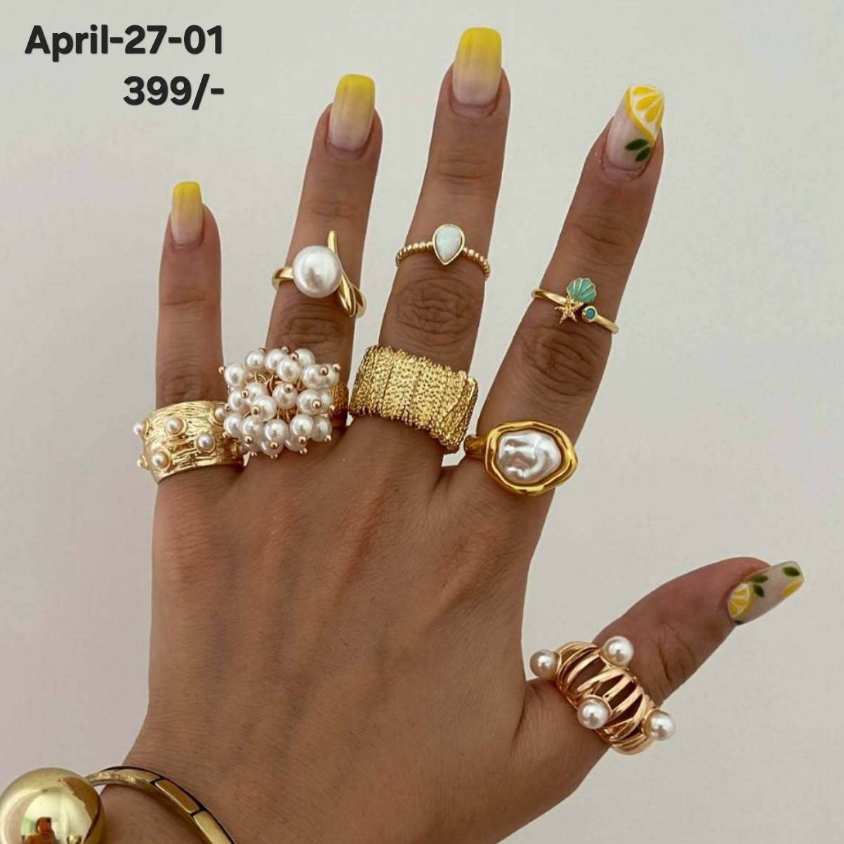 April26 Set 27 - Finger rings set