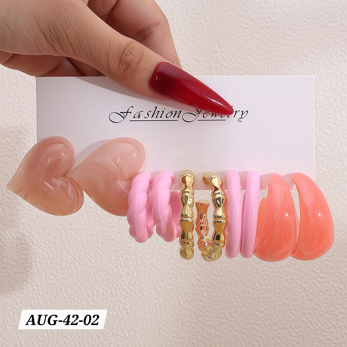 AUGUST26 SET 42 - Acrylic Earrings set