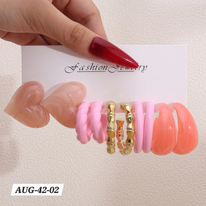 AUGUST26 SET 42 - Acrylic Earrings set