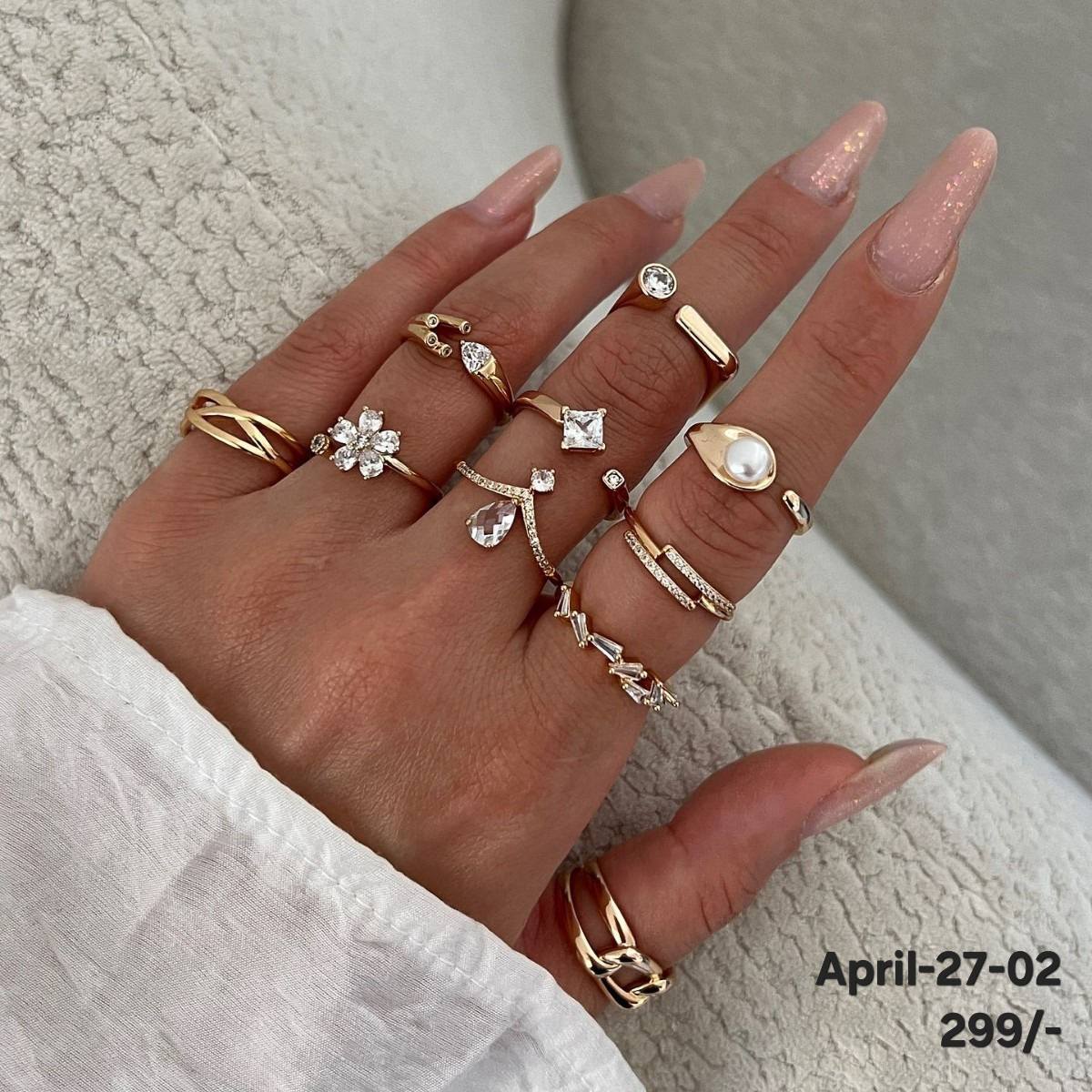 April26 Set 27 - Finger rings set
