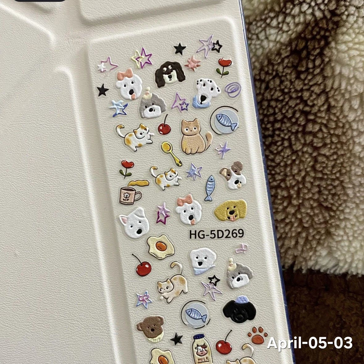 April26 set 05 - Decorative stickers X Nail stickers
