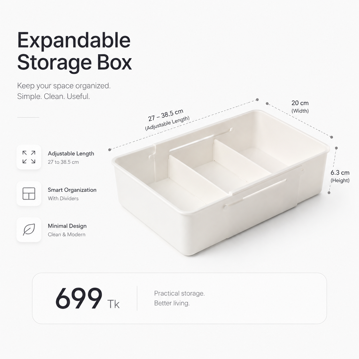 AUGUST26 SET 28 - Expendable desk organiser