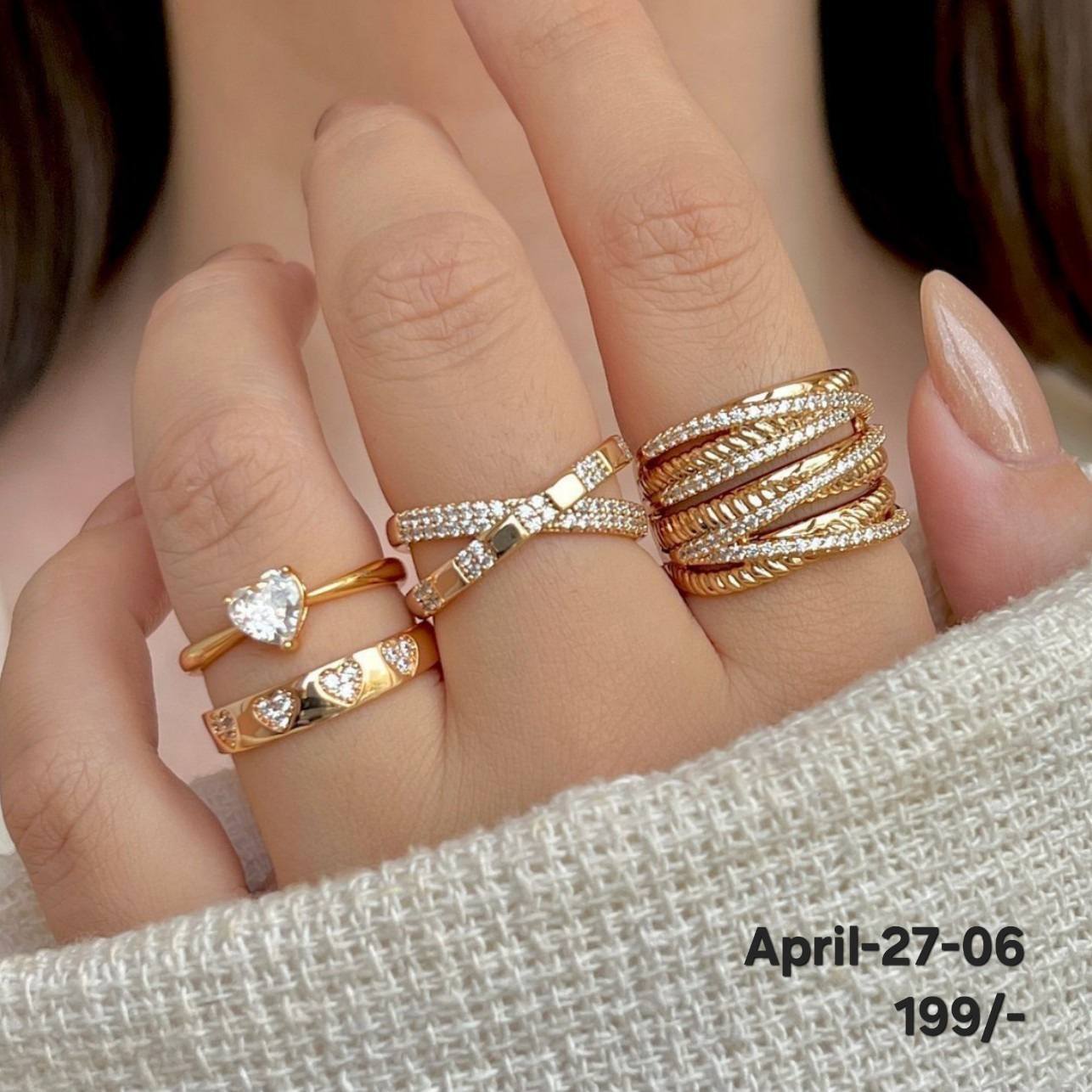 April26 Set 27 - Finger rings set