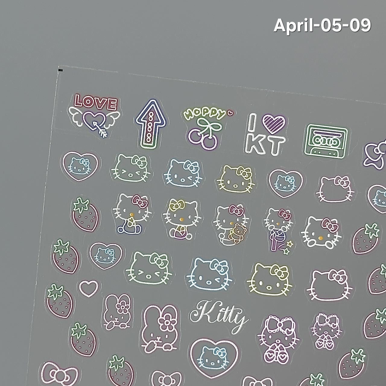 April26 set 05 - Decorative stickers X Nail stickers