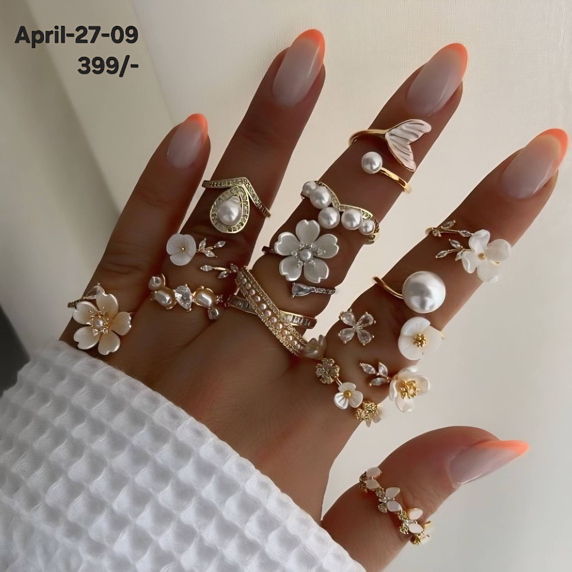 April26 Set 27 - Finger rings set