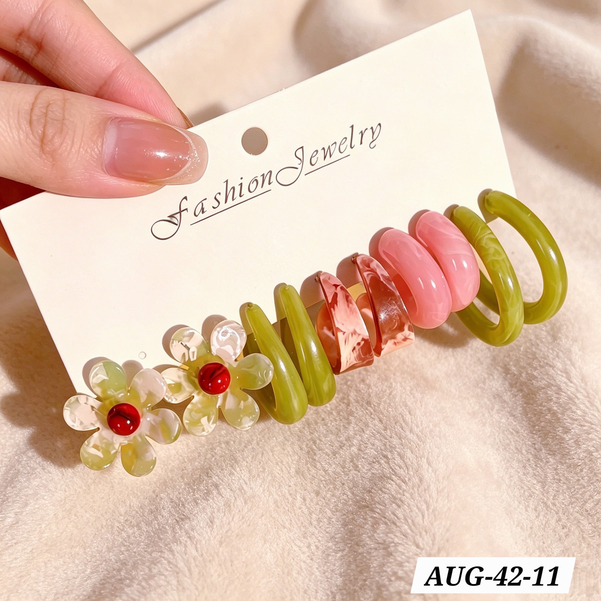AUGUST26 SET 42 - Acrylic Earrings set