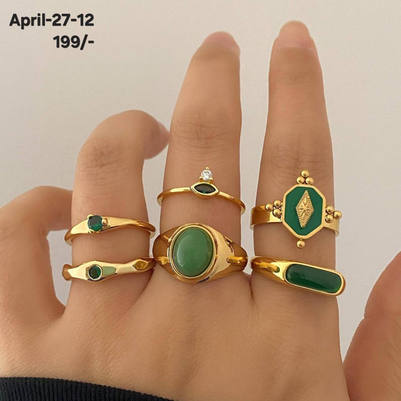 April26 Set 27 - Finger rings set