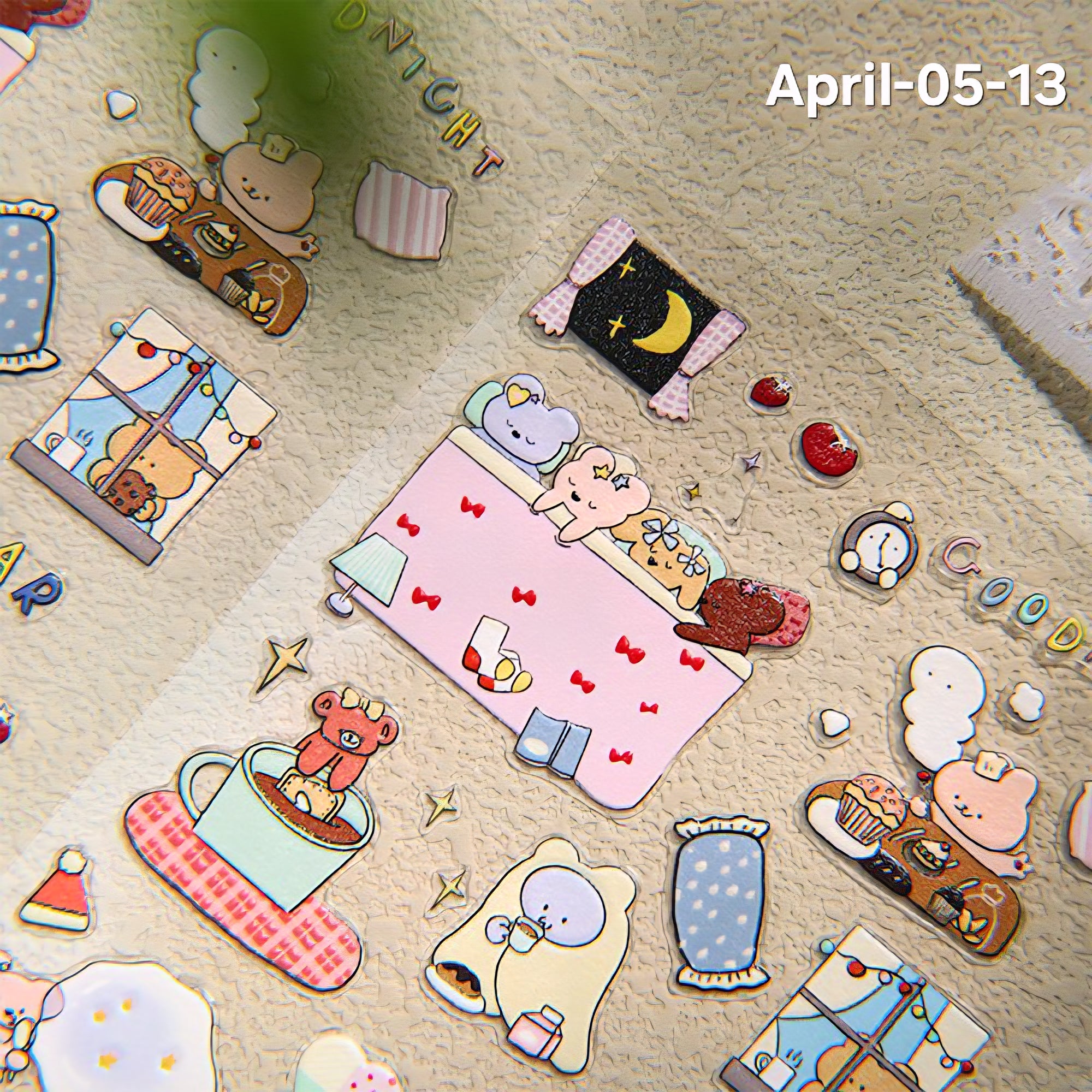 April26 set 05 - Decorative stickers X Nail stickers
