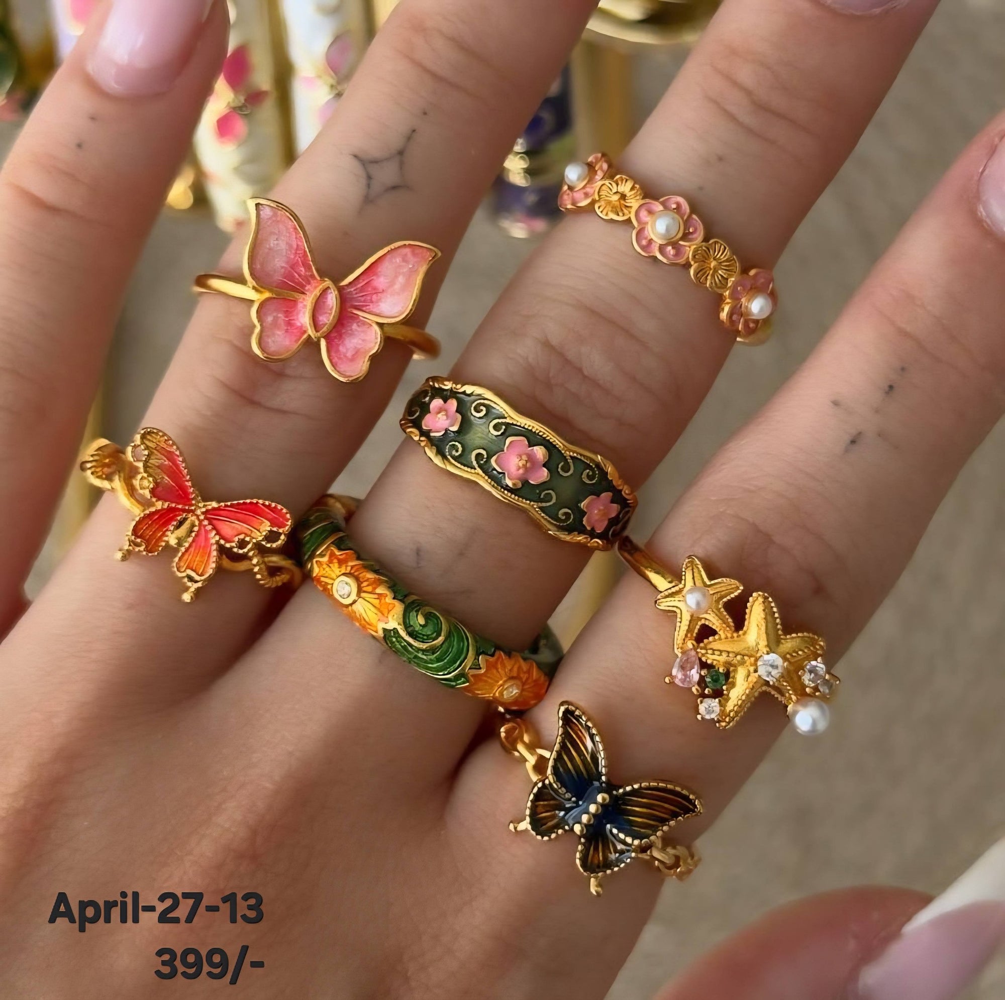 April26 Set 27 - Finger rings set