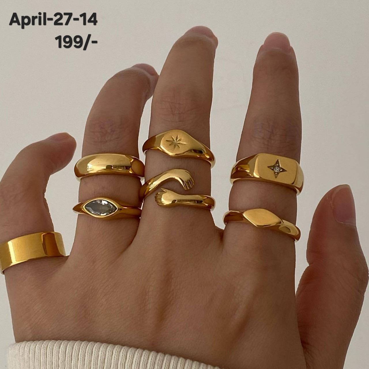 April26 Set 27 - Finger rings set