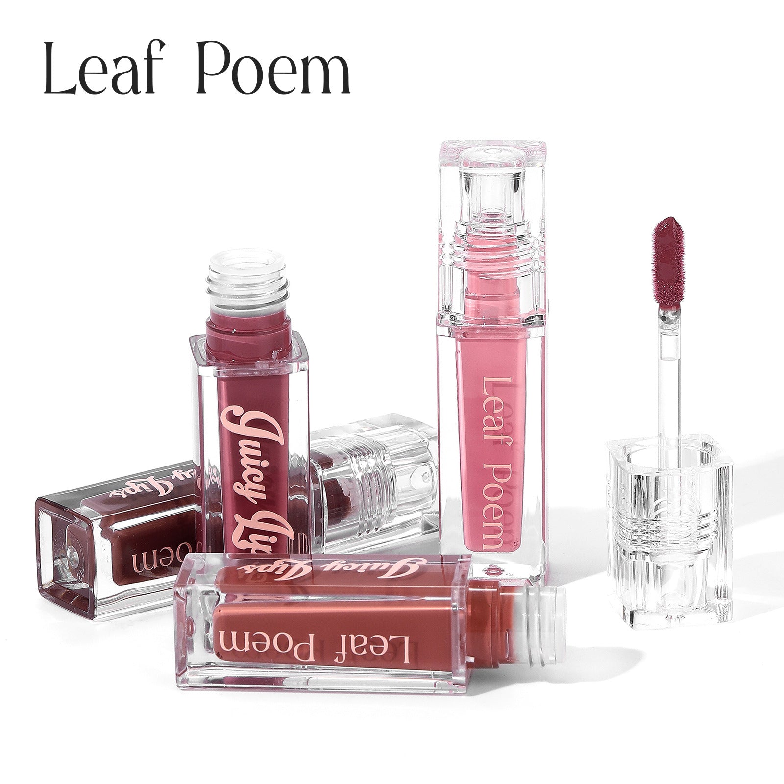 MARCH2026 SET 32 - Leaf poem glosses/lipsticks