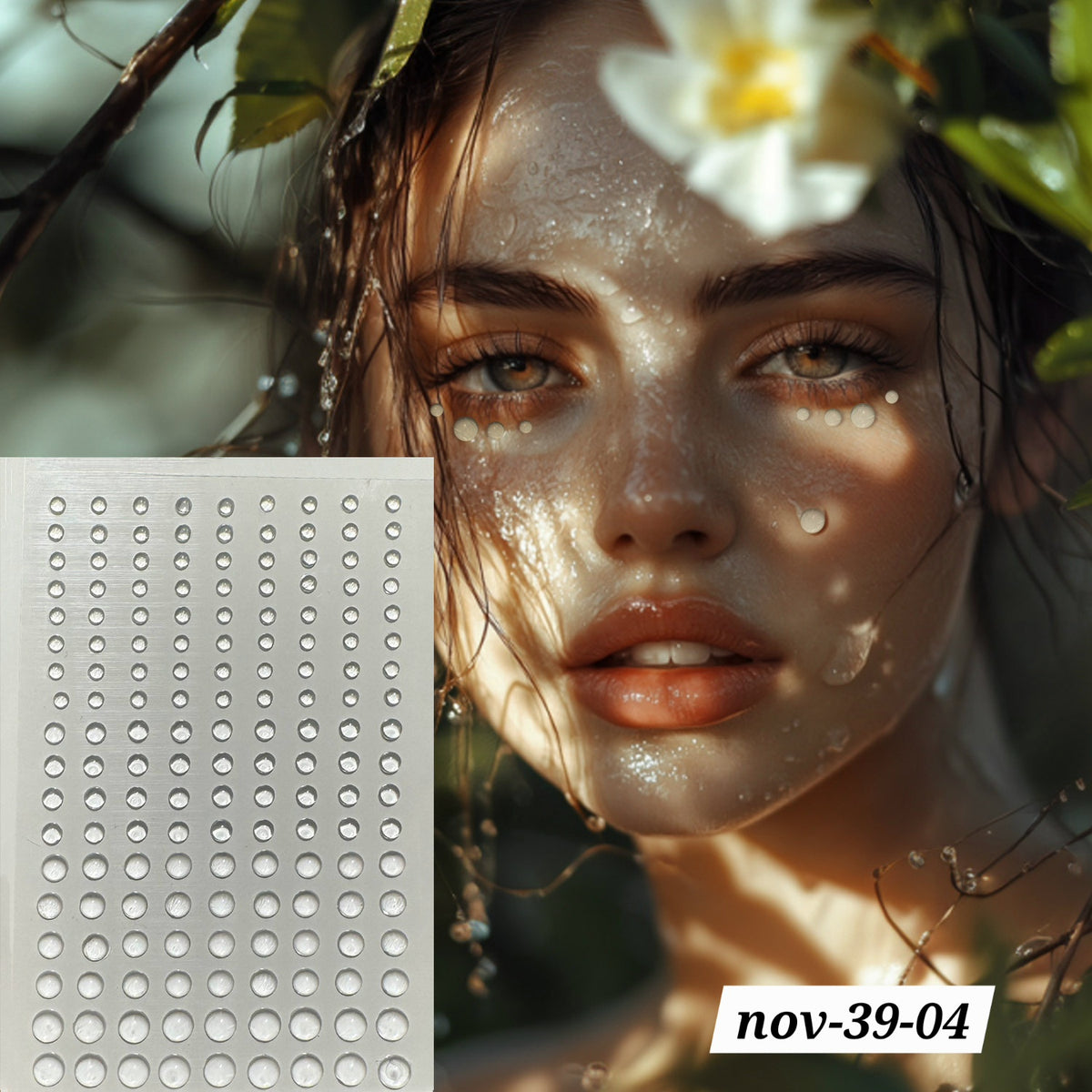 NOV26 SET 39 - FACE RHINESTONED STICKER