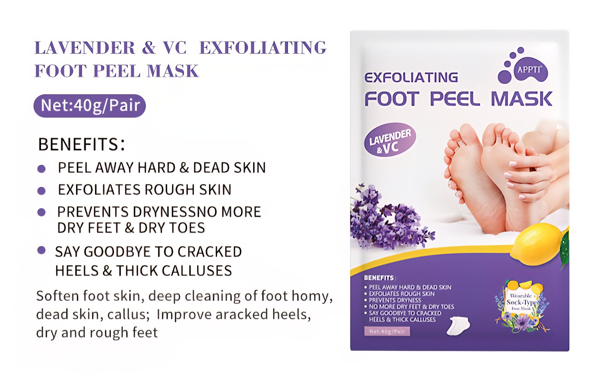 April26 set 02 - Feet peeling mask
