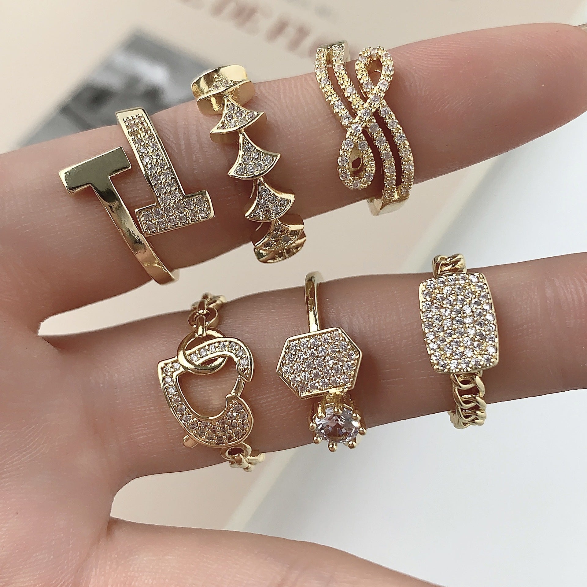 AUGUST26 SET 4 - Adjustable finger rings
