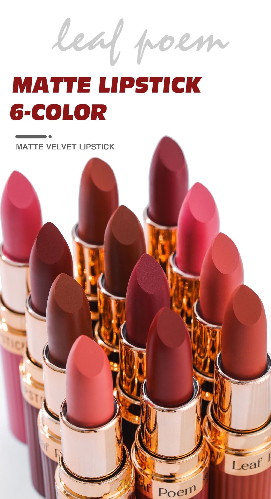 MARCH2026 SET 32 - Leaf poem glosses/lipsticks