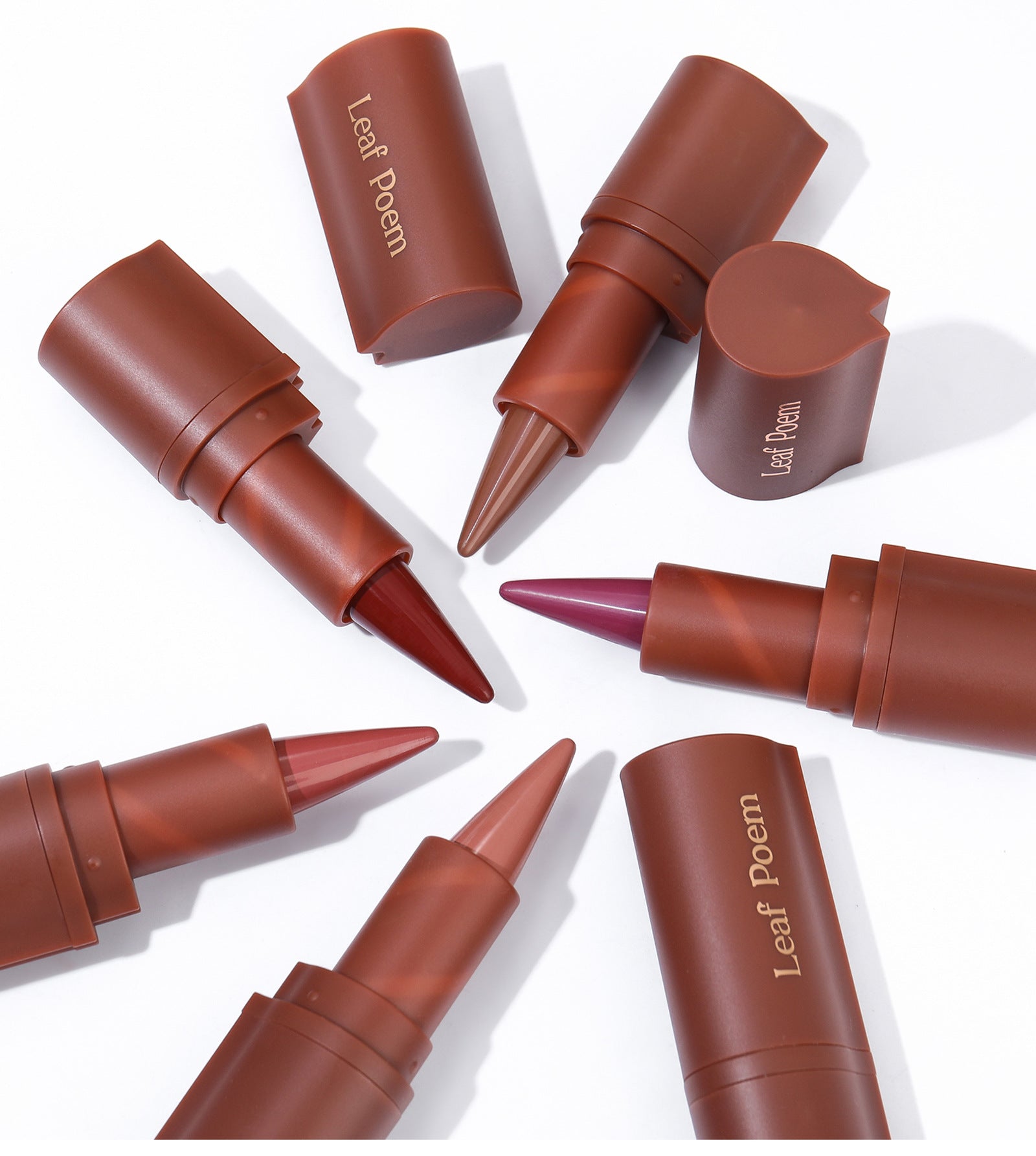 MARCH2026 SET 32 - Leaf poem glosses/lipsticks