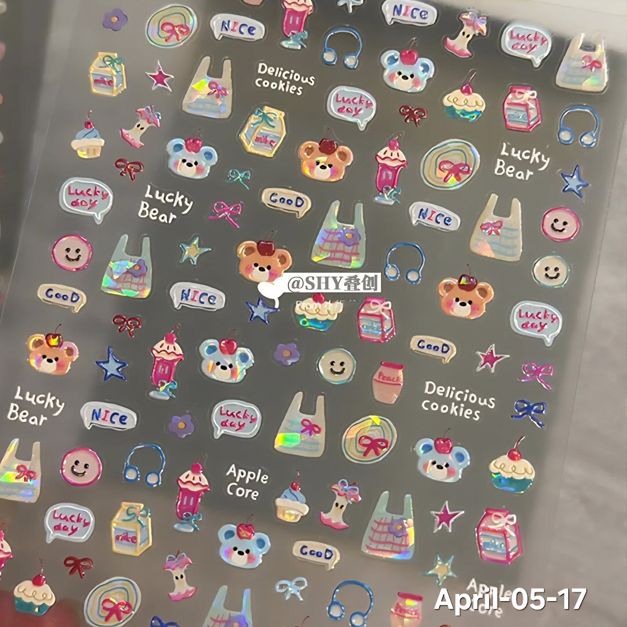 April26 set 05 - Decorative stickers X Nail stickers