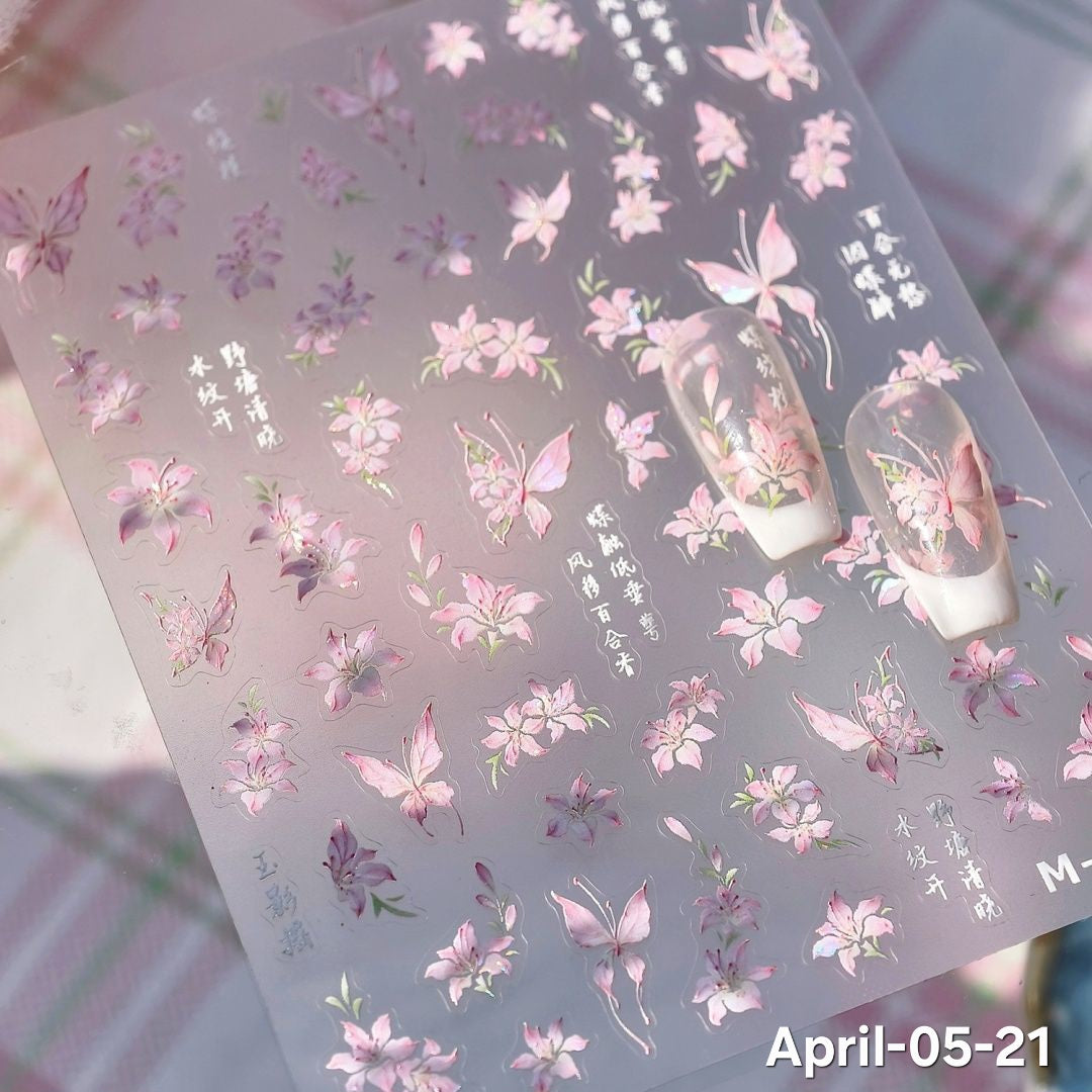 April26 set 05 - Decorative stickers X Nail stickers