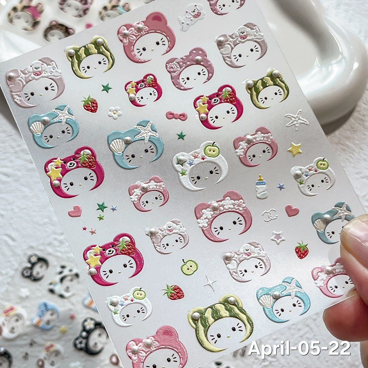 April26 set 05 - Decorative stickers X Nail stickers