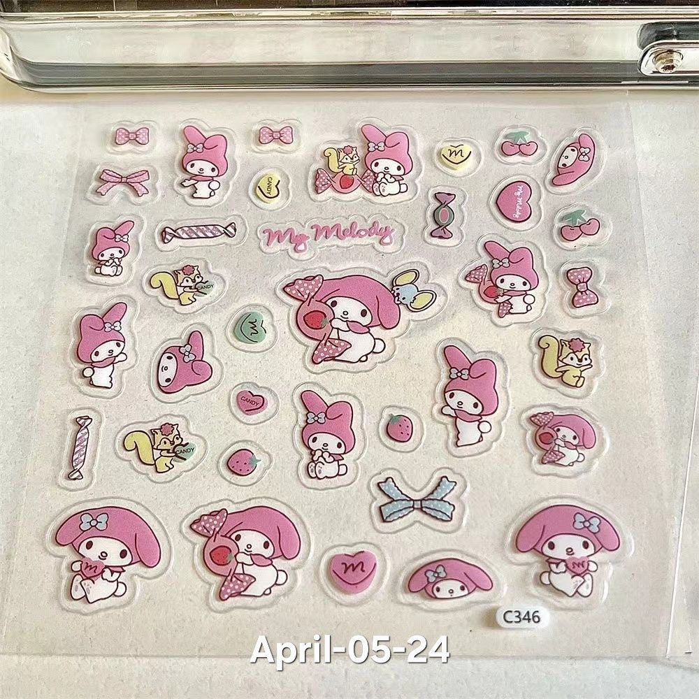 April26 set 05 - Decorative stickers X Nail stickers