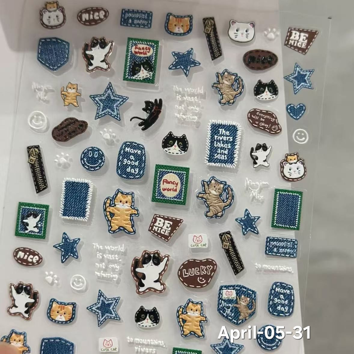 April26 set 05 - Decorative stickers X Nail stickers