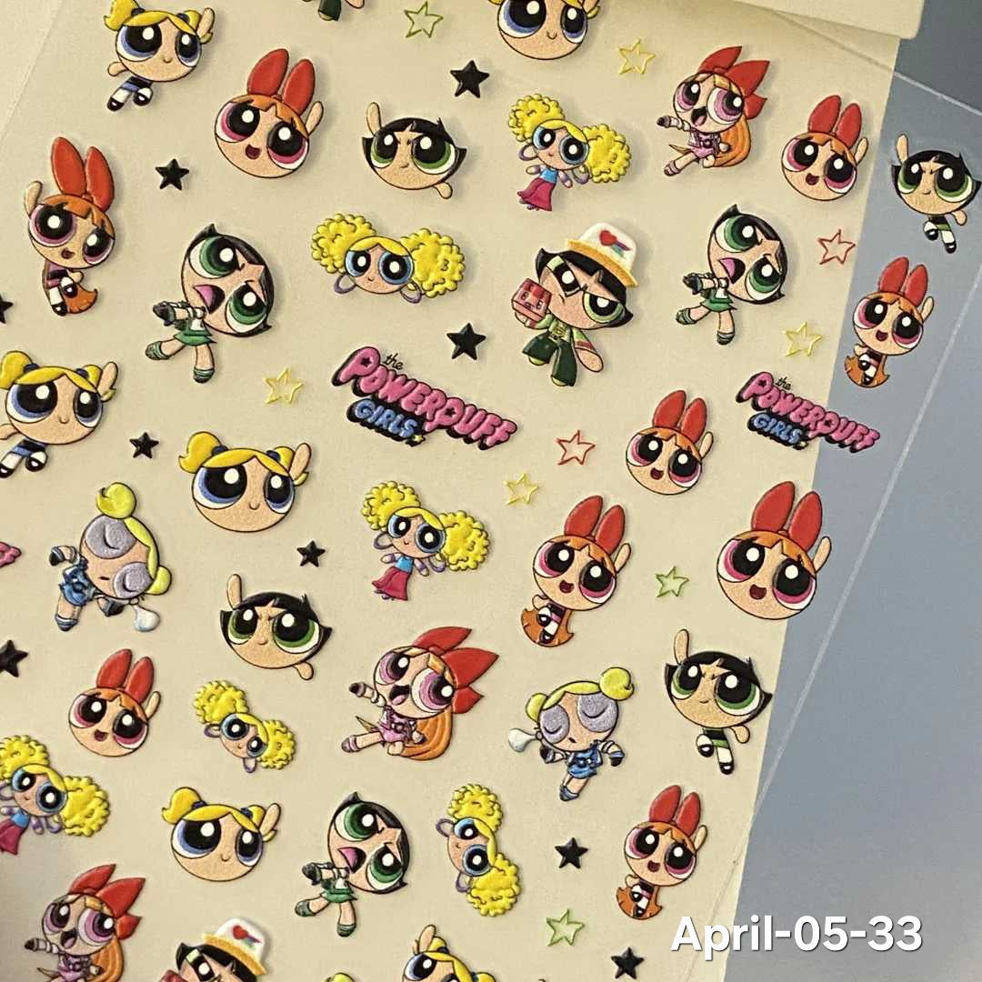 April26 set 05 - Decorative stickers X Nail stickers