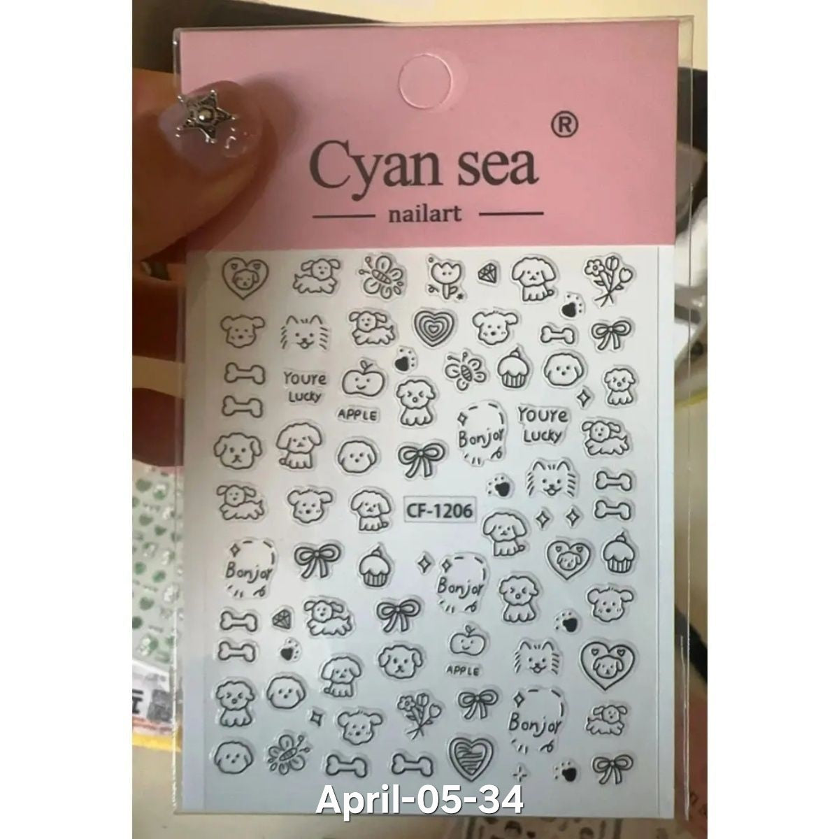 April26 set 05 - Decorative stickers X Nail stickers