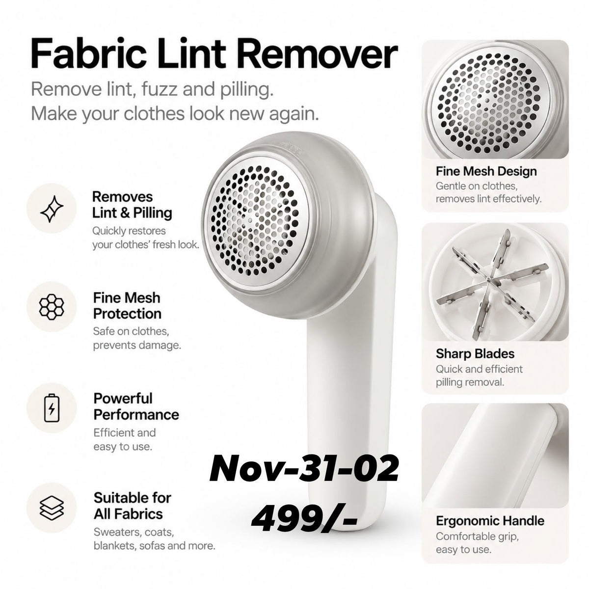 NOV26 SET 31 - LINT REMOVING TRIMMER