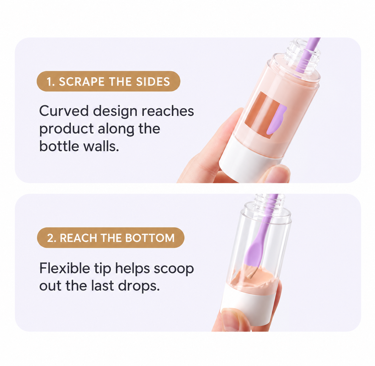 SET 24 - Long-Handled Silicone Bottle Scoop