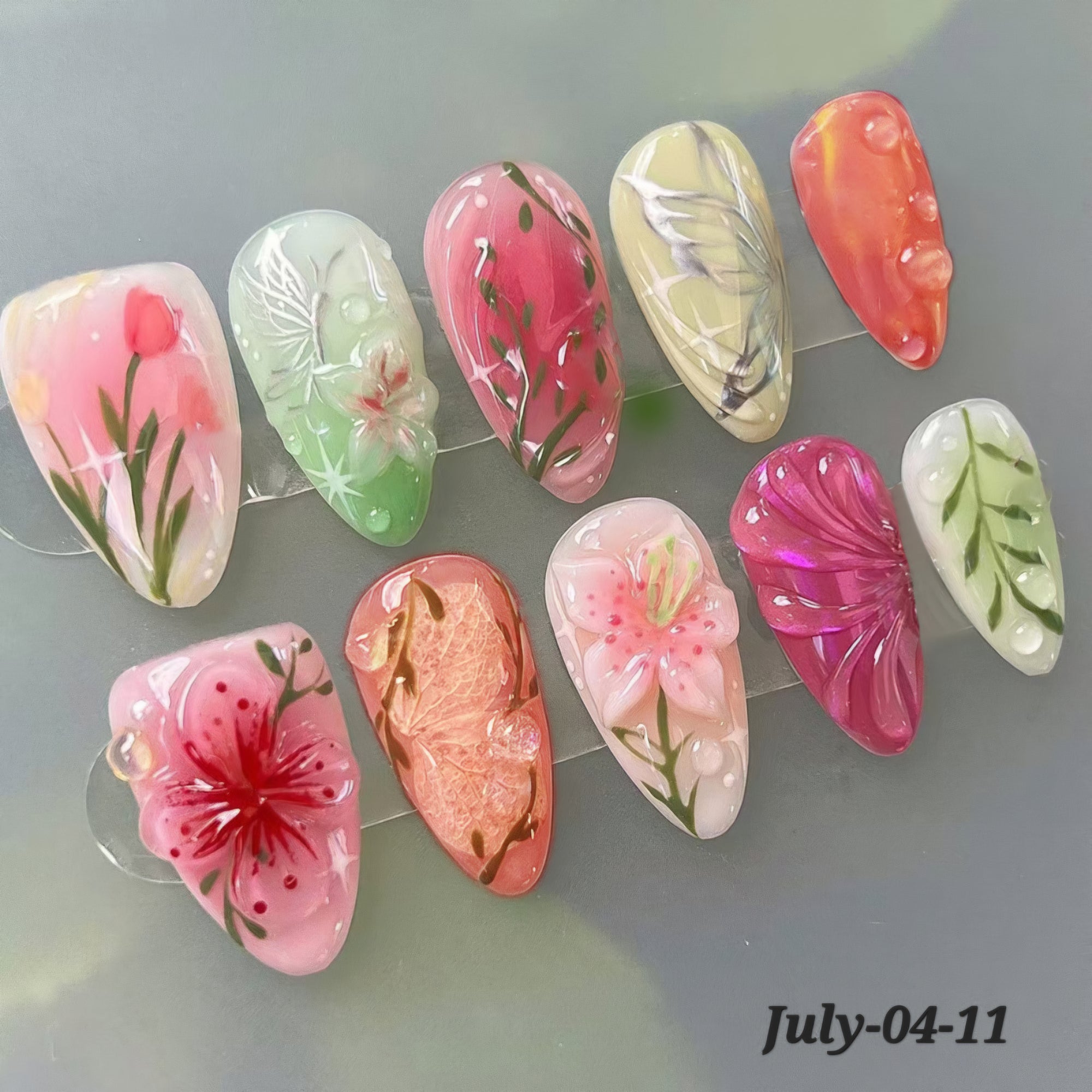 JULY26 Set 04- 3D Fake Nails