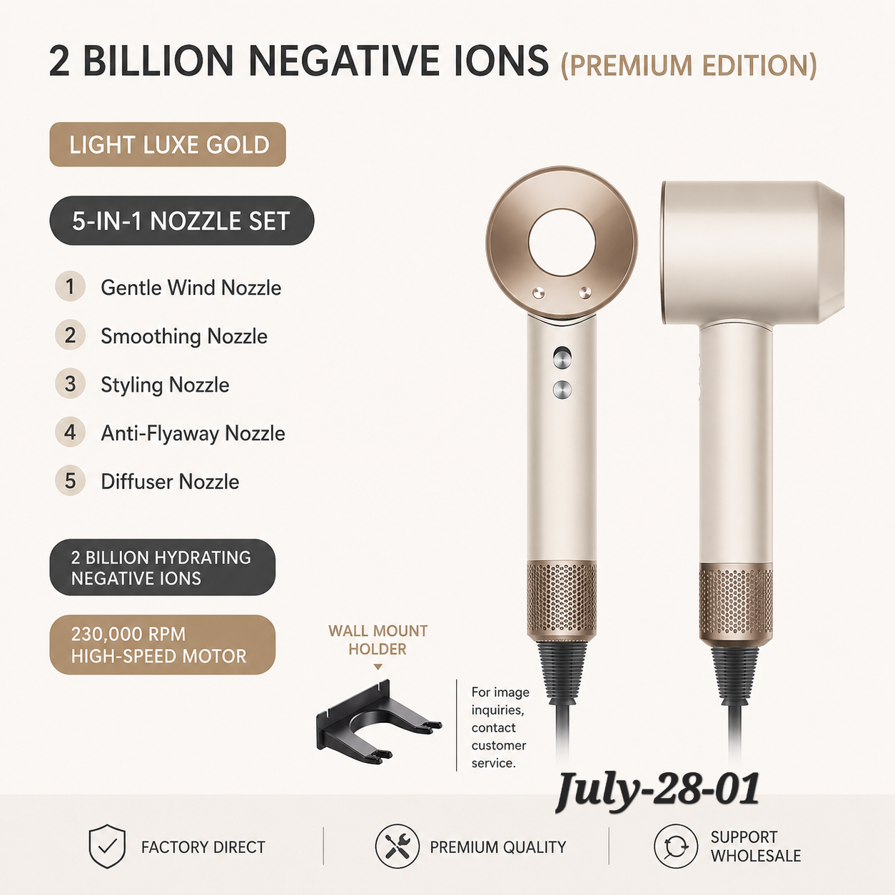 JULY26 Set 28 - Brushless hair dryer