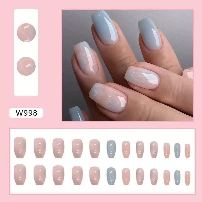 JUNE26 Set 27 - French Tip Nails