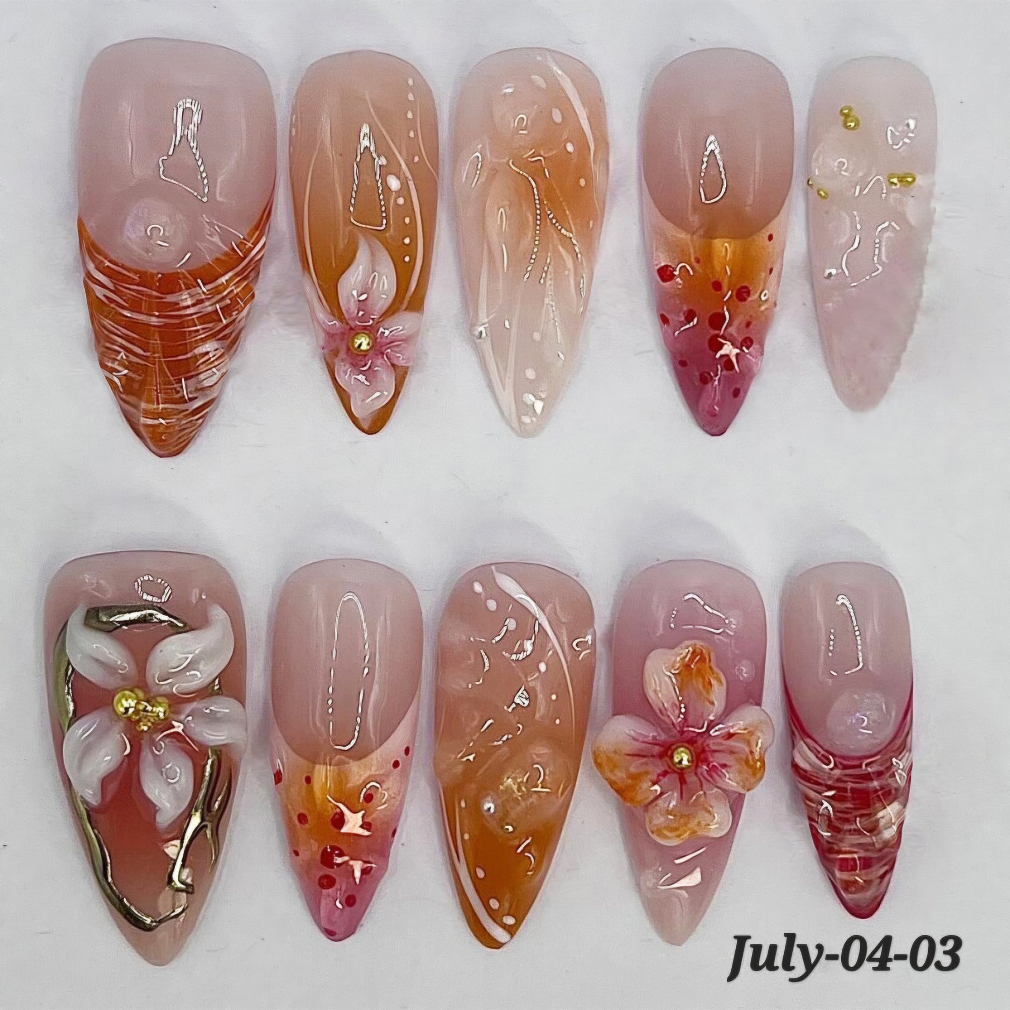 JULY26 Set 04- 3D Fake Nails