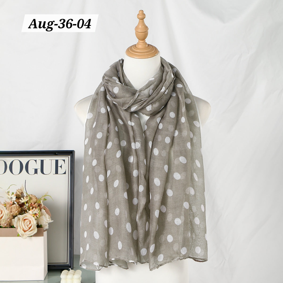 AUGUST26 SET 36 - Polka dot scarf