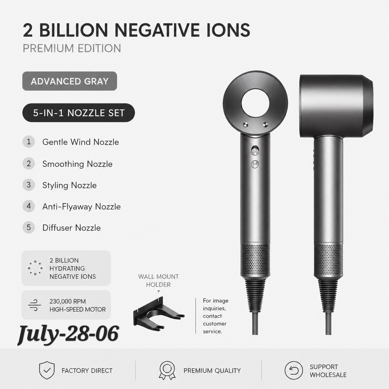 JULY26 Set 28 - Brushless hair dryer