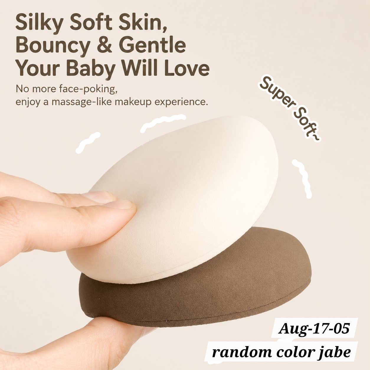 AUGUST26 SET 17 -Thick Makeup puffs (no box)