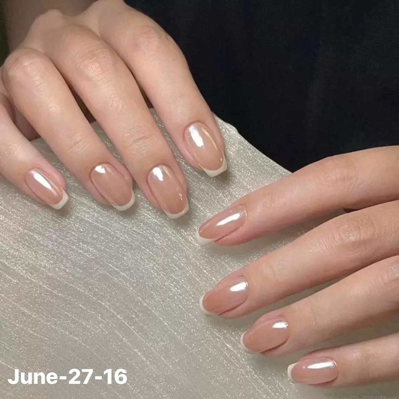 JUNE26 Set 27 - French Tip Nails