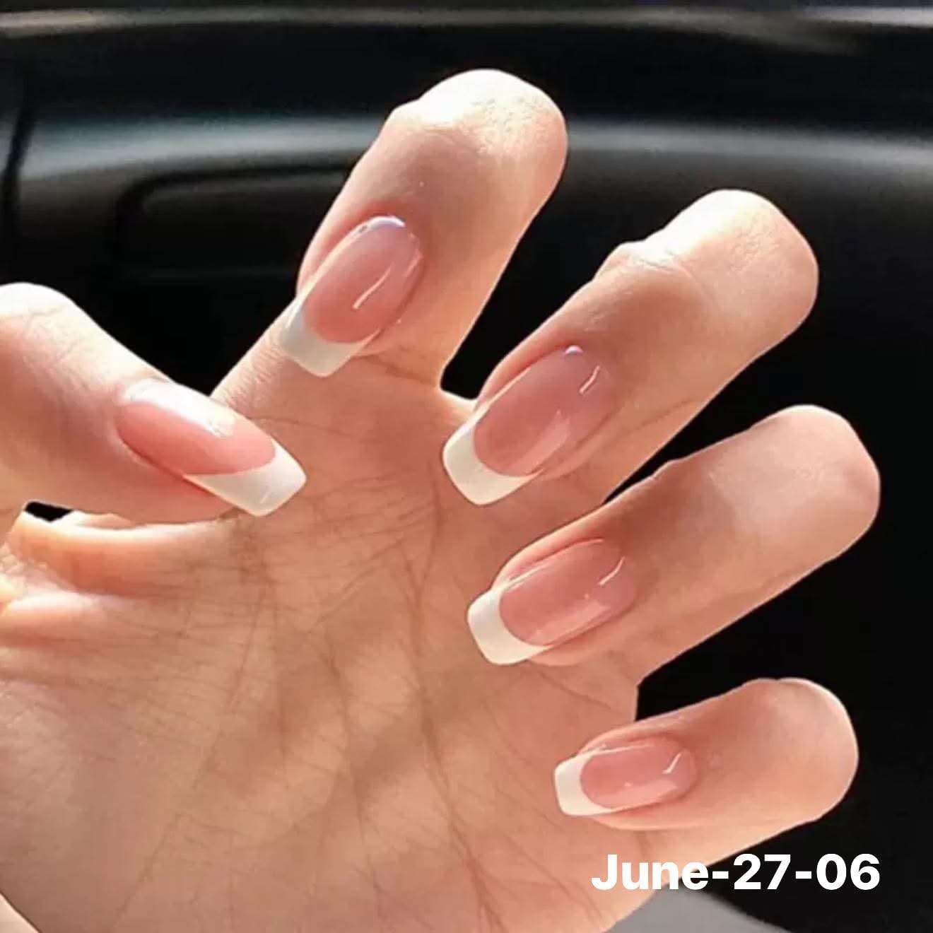 JUNE26 Set 27 - French Tip Nails