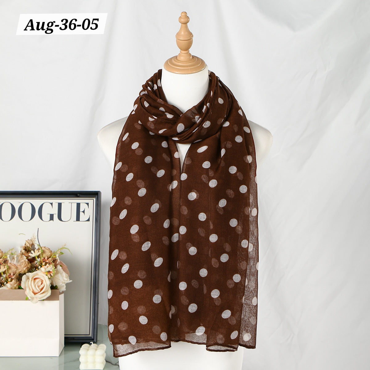AUGUST26 SET 36 - Polka dot scarf