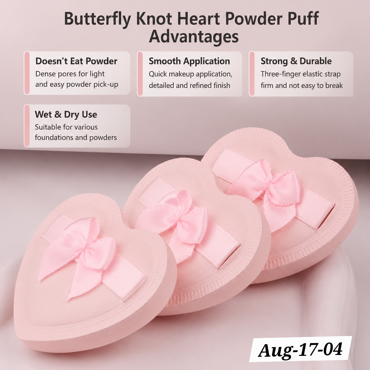 AUGUST26 SET 17 -Thick Makeup puffs (no box)