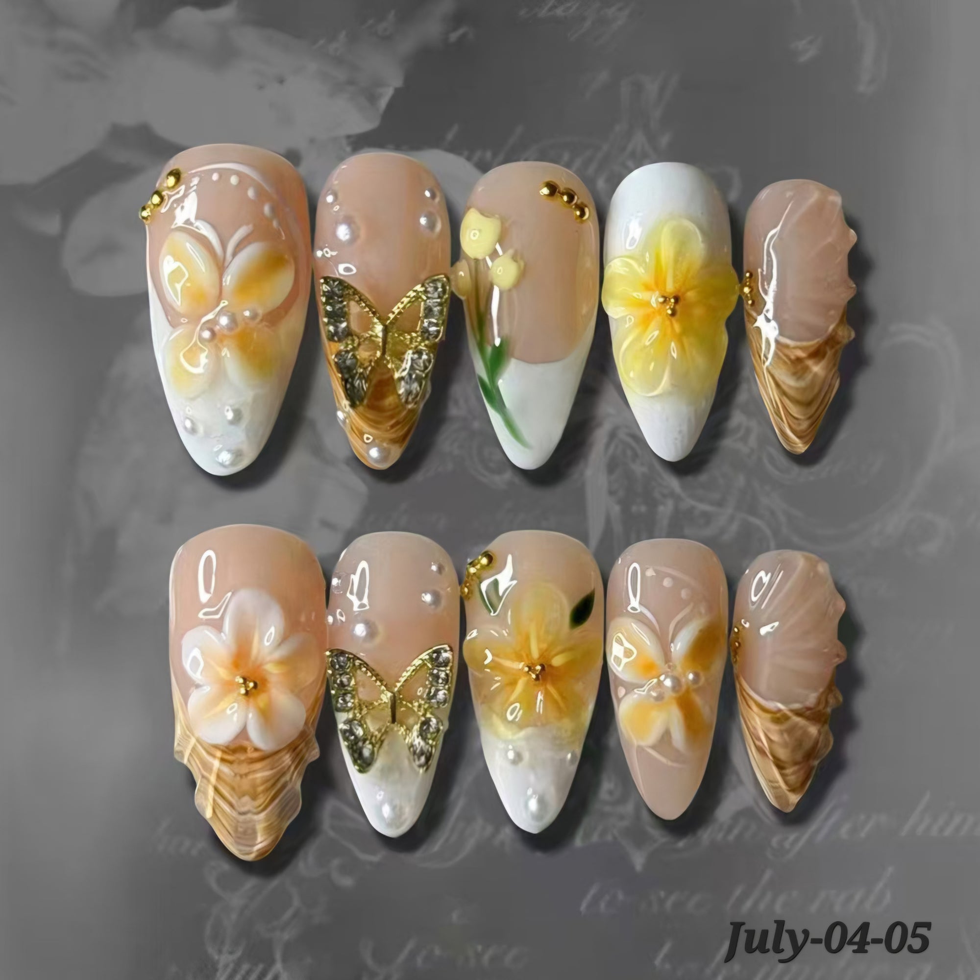 JULY26 Set 04- 3D Fake Nails