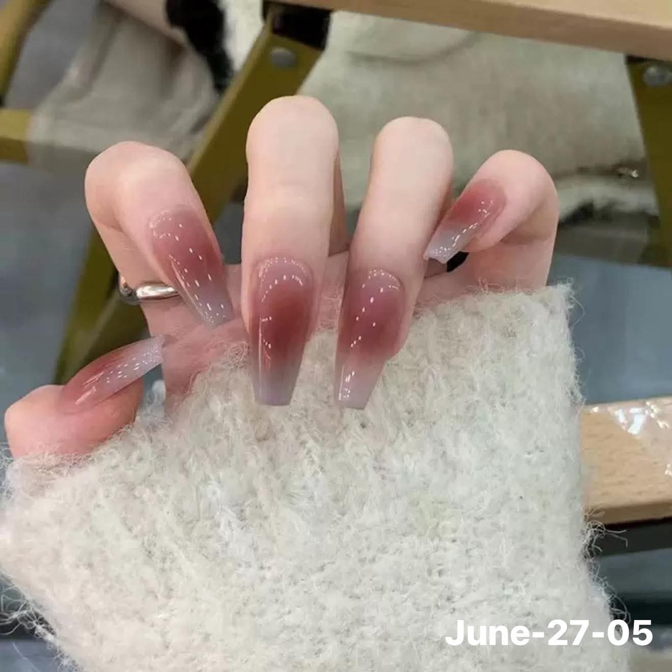 JUNE26 Set 27 - French Tip Nails