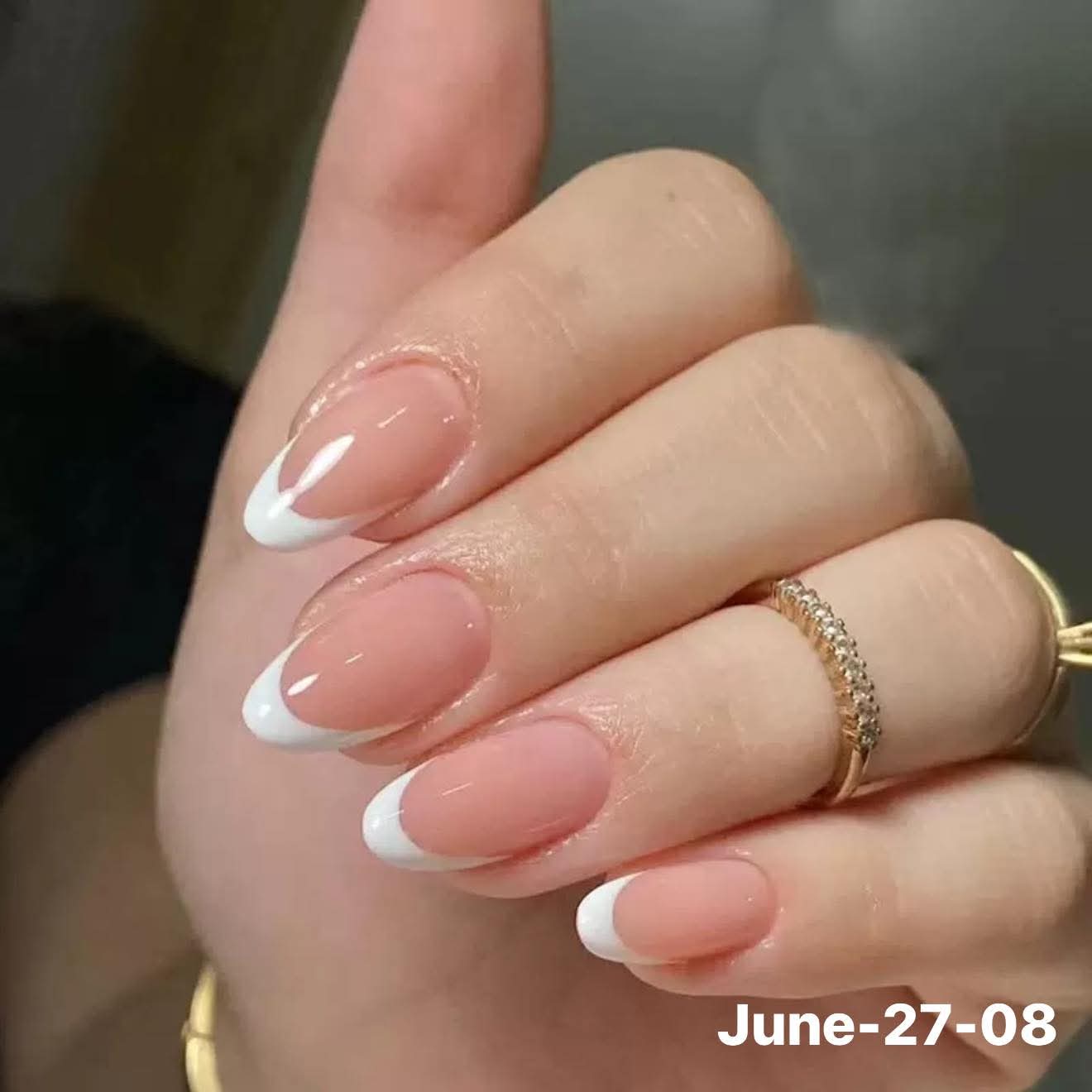 JUNE26 Set 27 - French Tip Nails