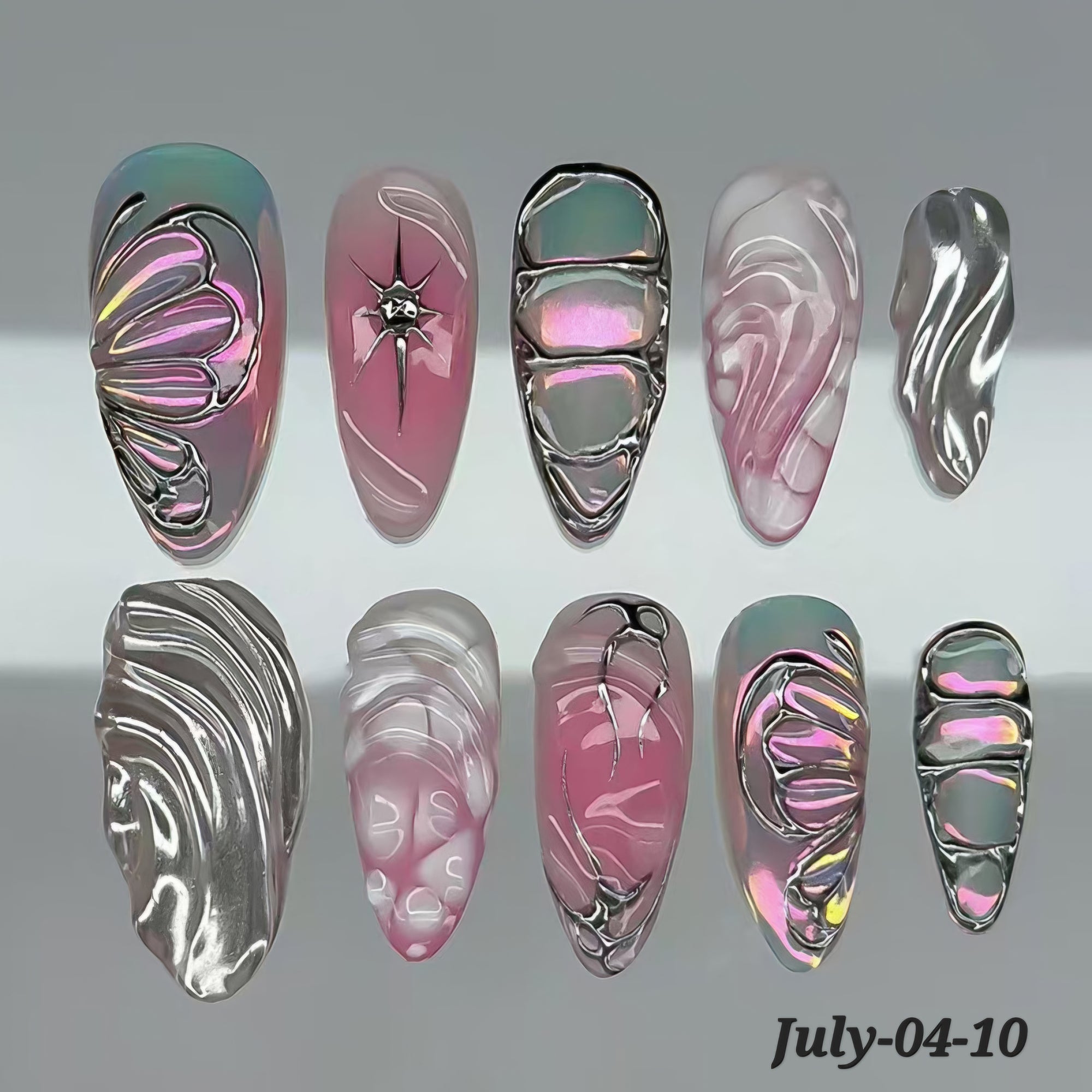 JULY26 Set 04- 3D Fake Nails