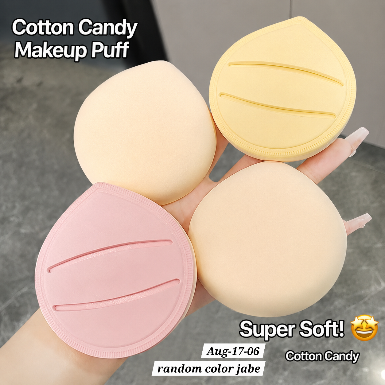 AUGUST26 SET 17 -Thick Makeup puffs (no box)