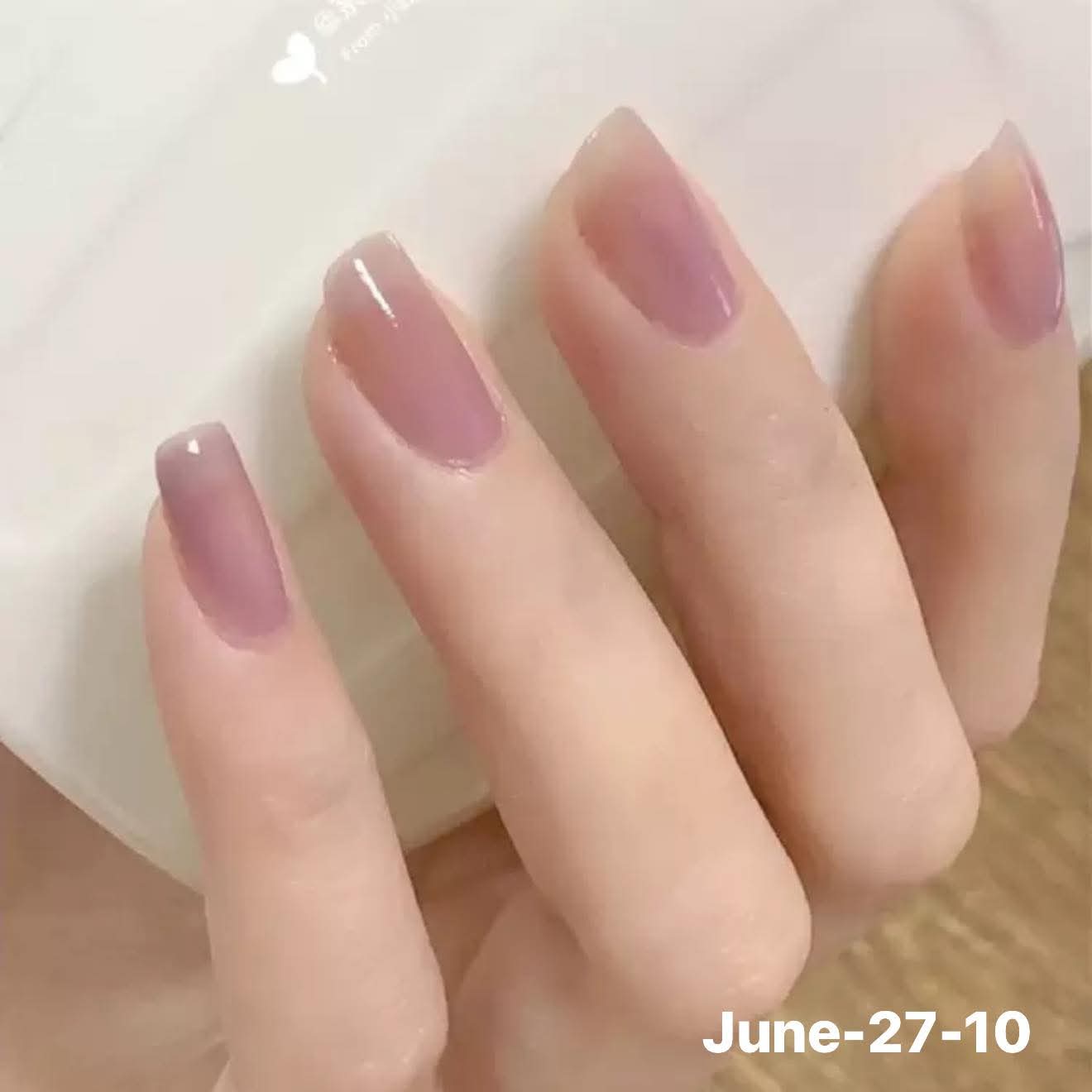 JUNE26 Set 27 - French Tip Nails